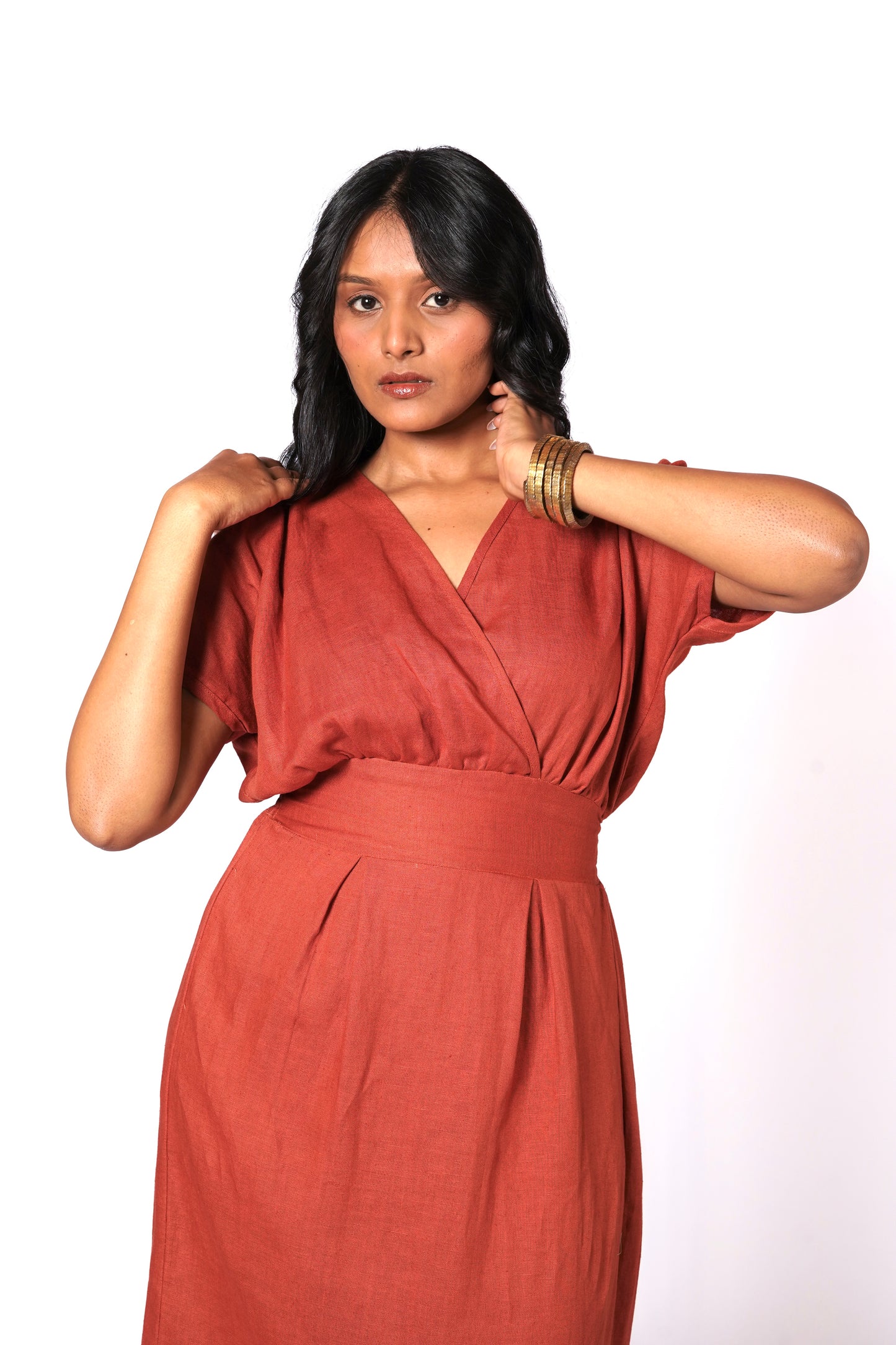 SHAHMAI LINEN DRESS
