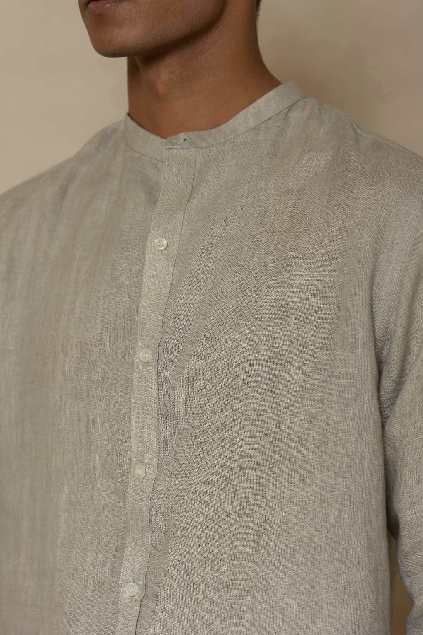 Ash Grey Men's Linen Co-ord set