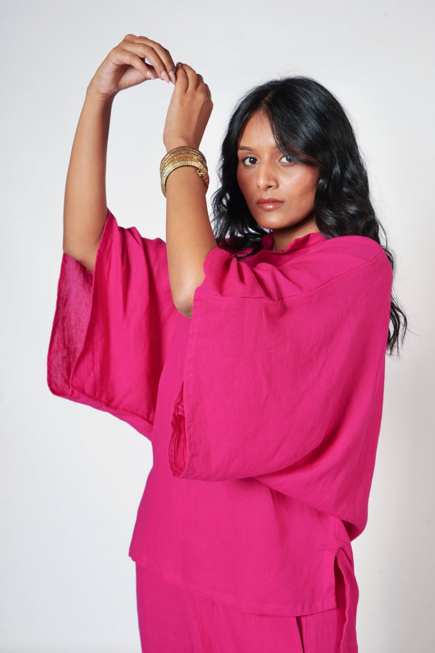 FARAH LINEN KAFTAN SET