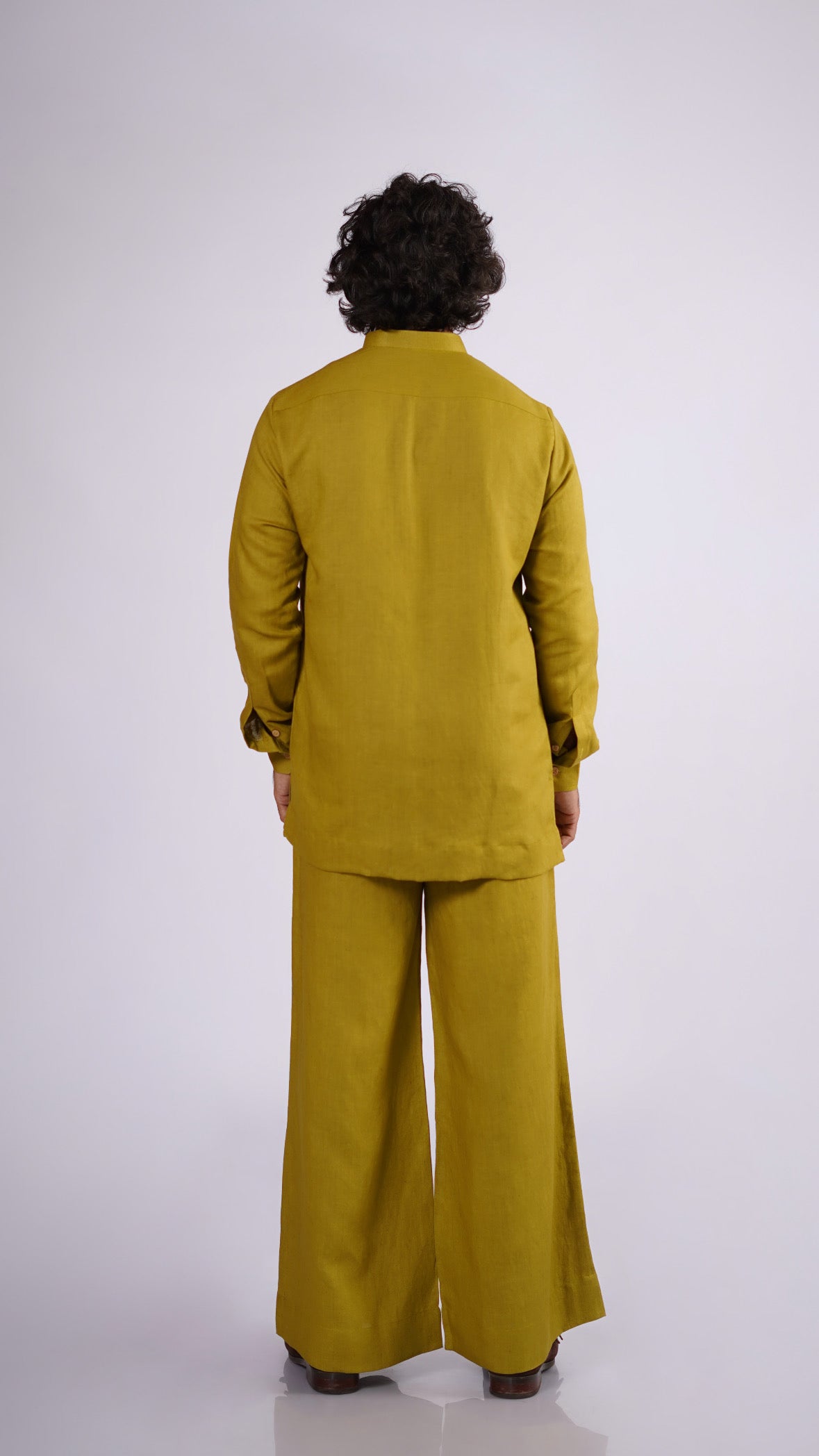 PIYARI LINEN MEN'S LONG KURTA SET