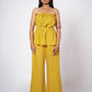 HIRANYAM OFF-SHOULDER LINEN SET