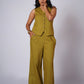 PIYARI LINEN VEST SET