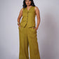 PIYARI LINEN VEST SET