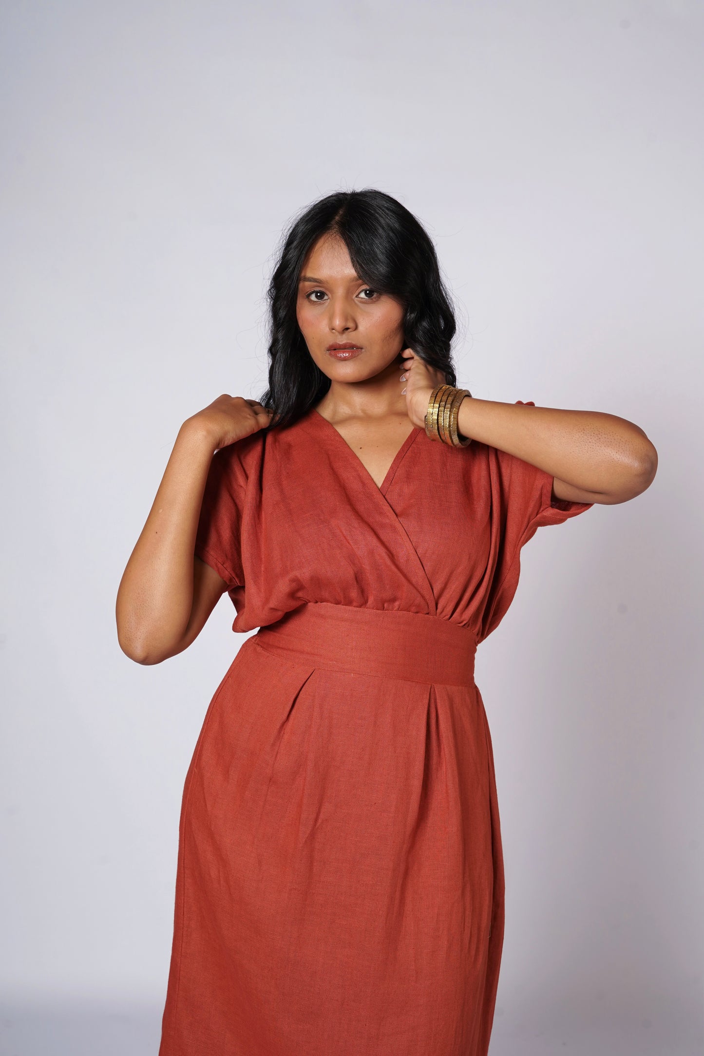 SHAHMAI LINEN DRESS