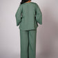 SADABAR SAGE GREEN LINEN SET