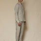 Ash Grey Linen Pants for Men
