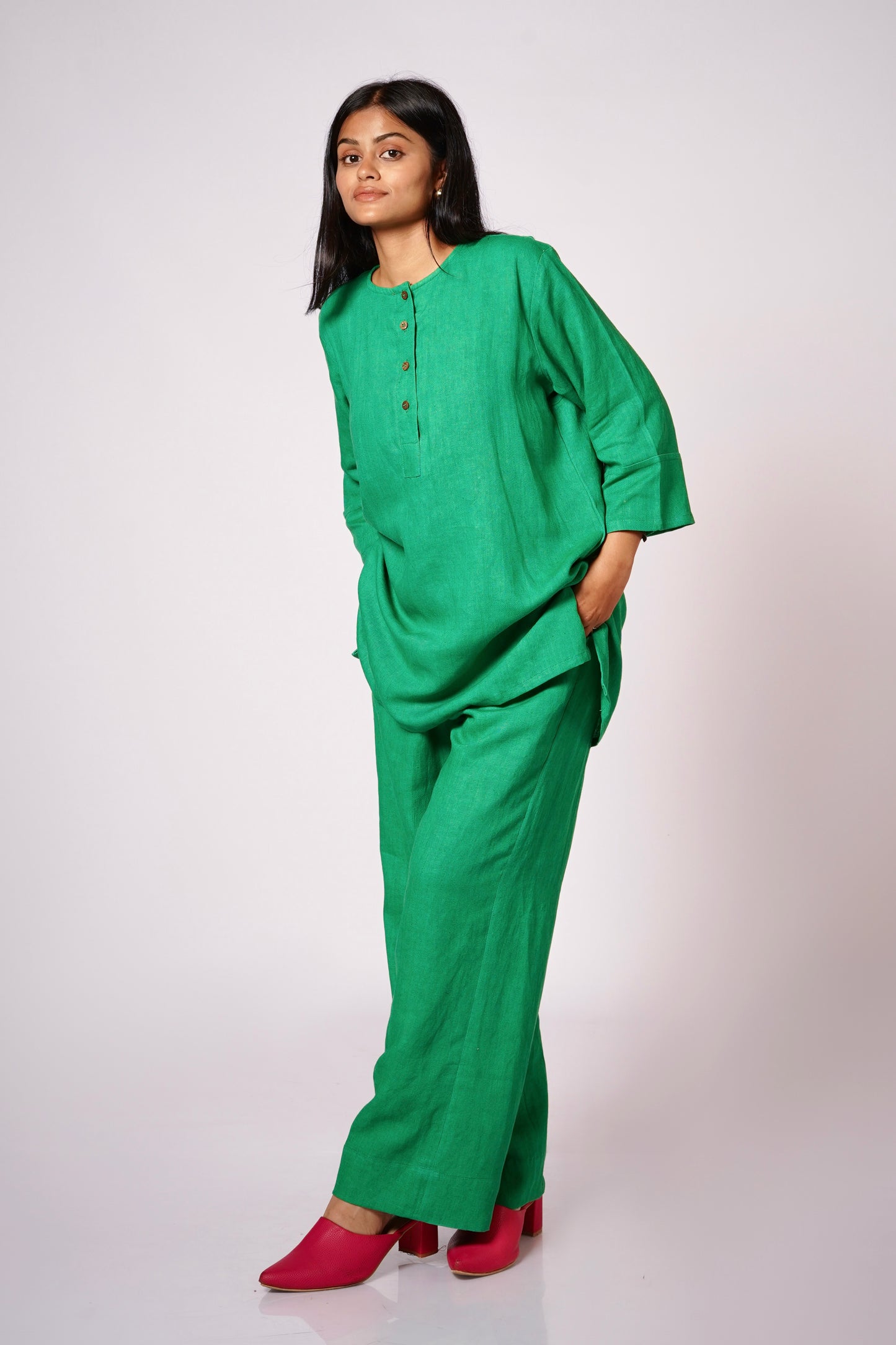 HARIT LINEN KURTA SET