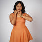 RAJTIMA LINEN PEPLUM SET