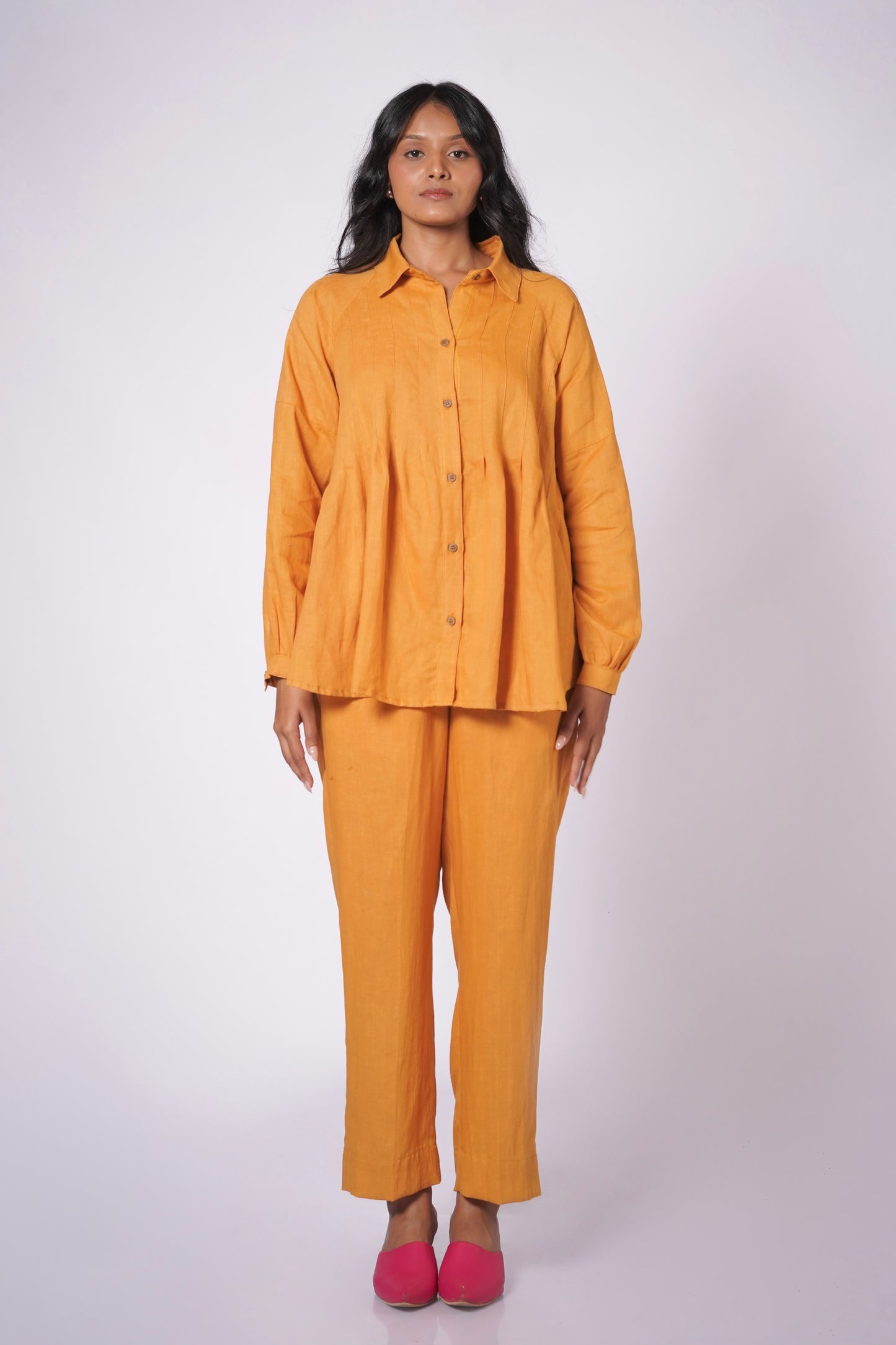 SARSON LINEN SHIRT SET