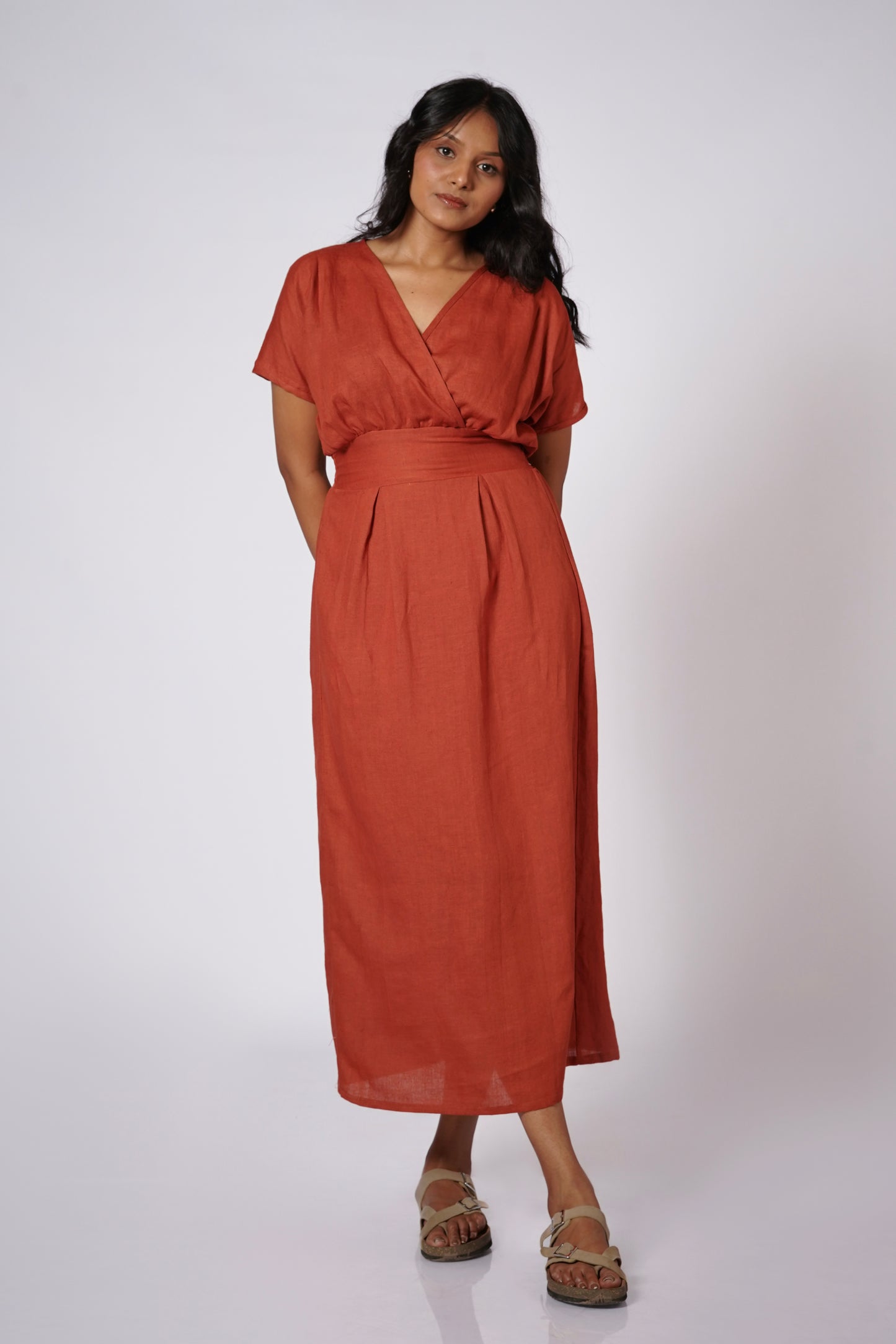 SHAHMAI LINEN DRESS