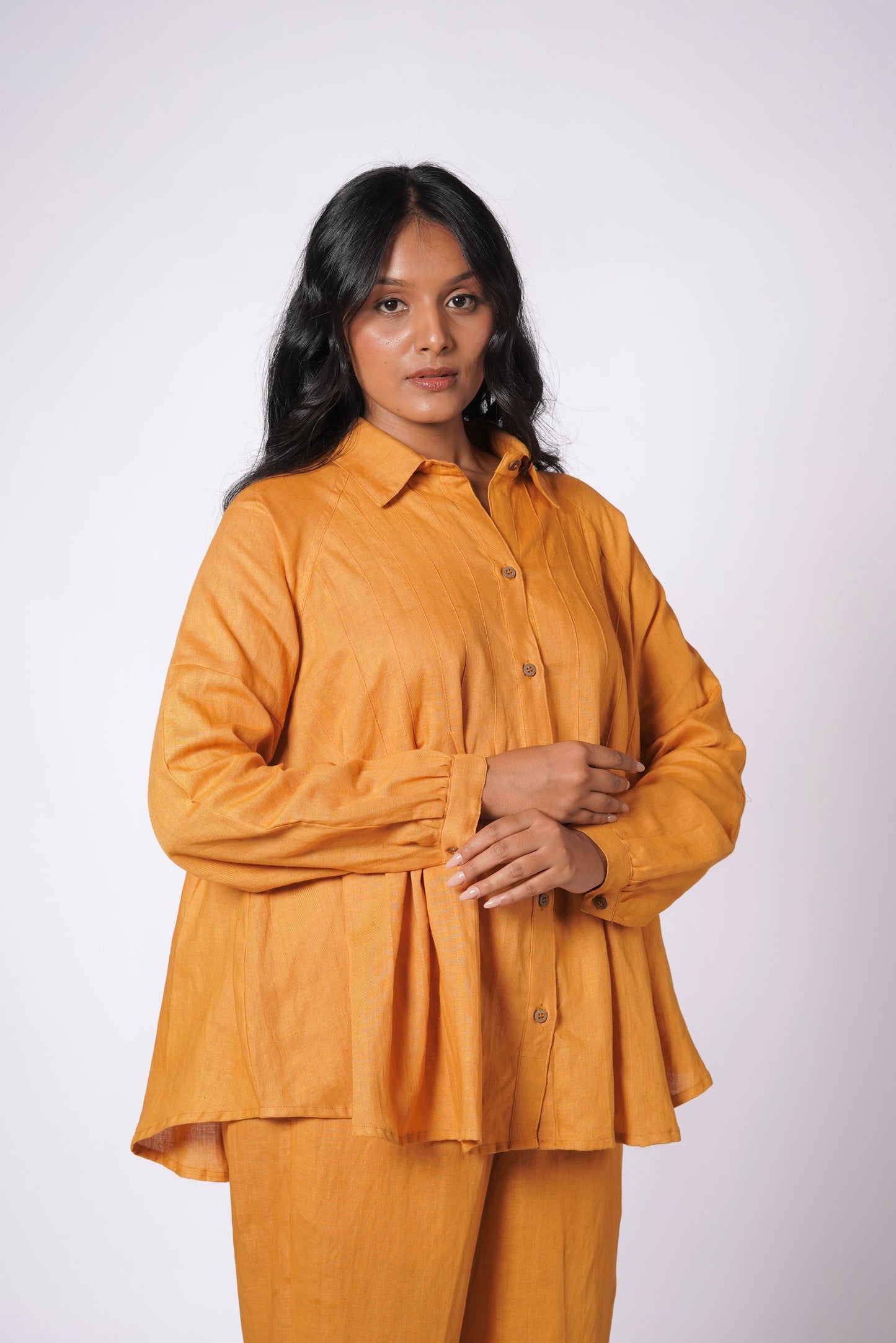 SARSON LINEN SHIRT SET