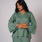 SADABAR SAGE GREEN LINEN SET