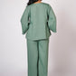 SADABAR SAGE GREEN LINEN SET