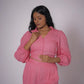ROSA LINEN TIE BACK SET