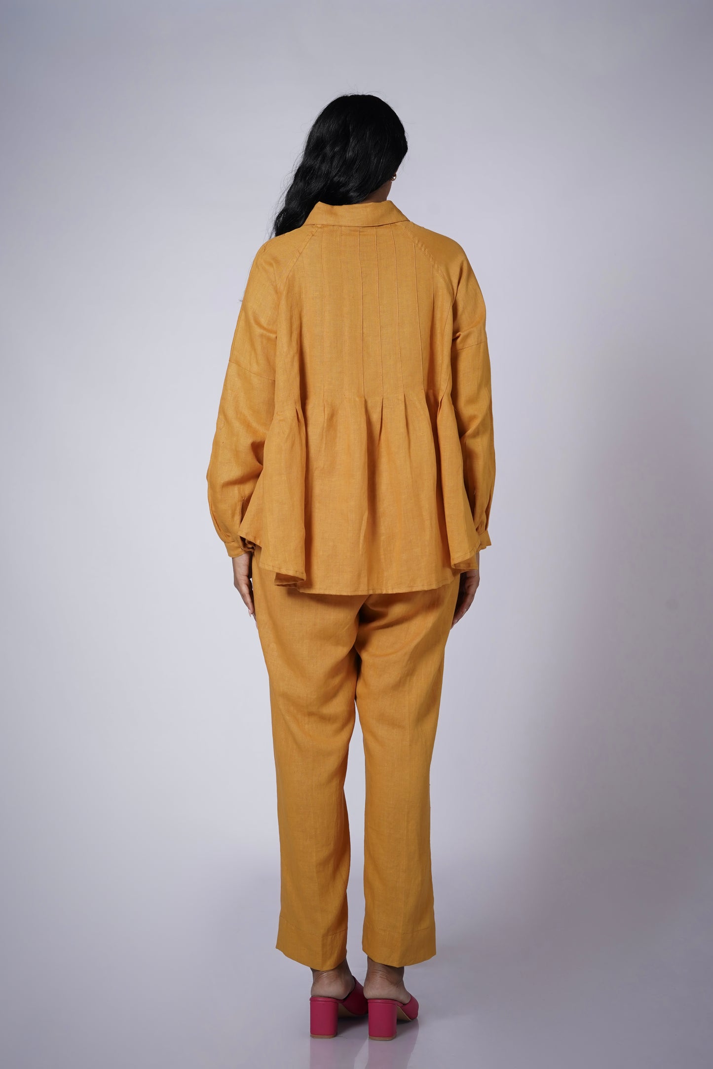 SARSON LINEN SHIRT SET