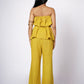 HIRANYAM OFF-SHOULDER LINEN SET