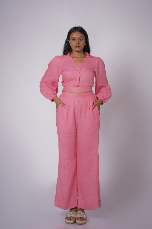ROSA LINEN TIE BACK SET