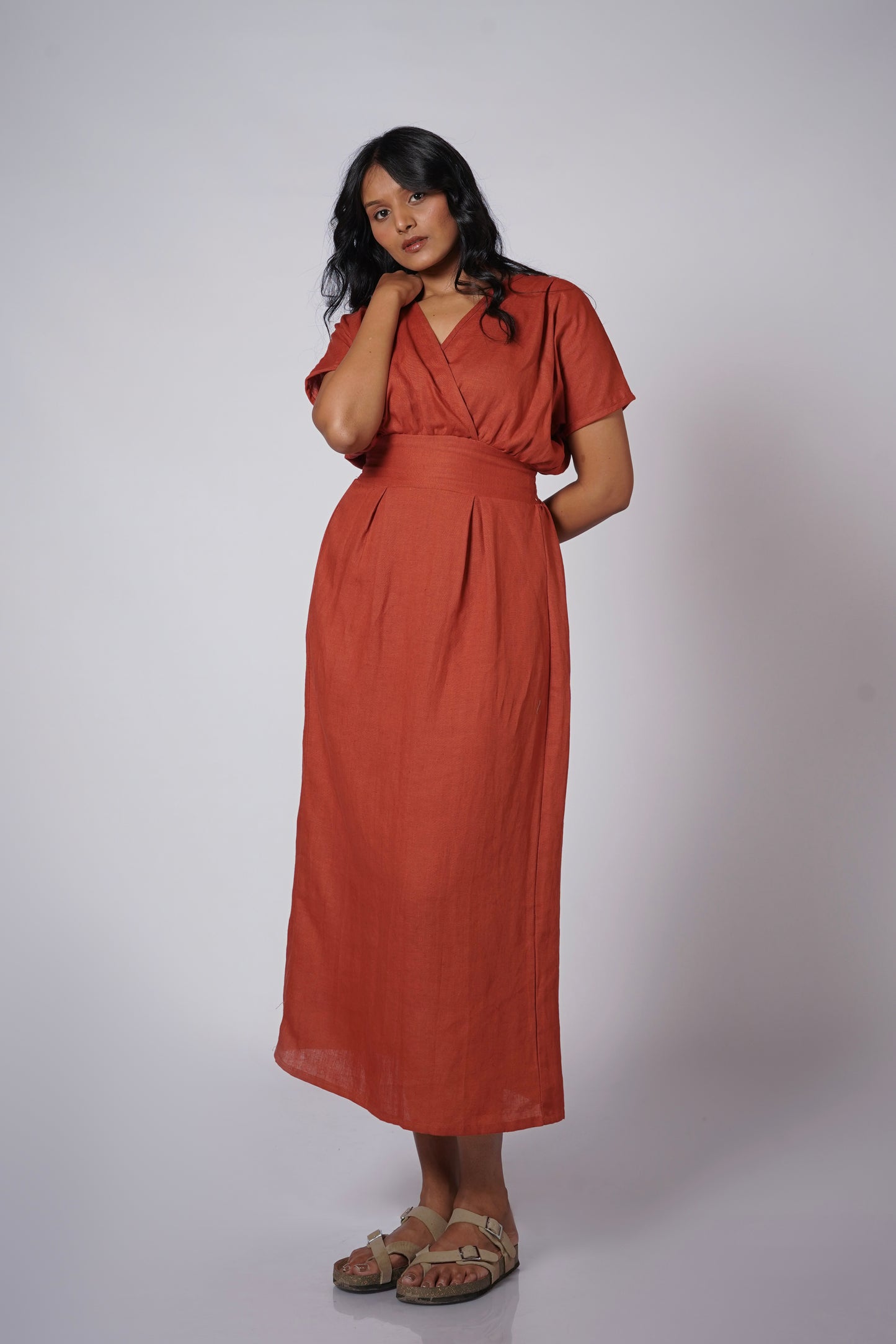 SHAHMAI LINEN DRESS