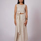 EARTHY NATURAL TIE IN FRONT KNOT LINEN SET