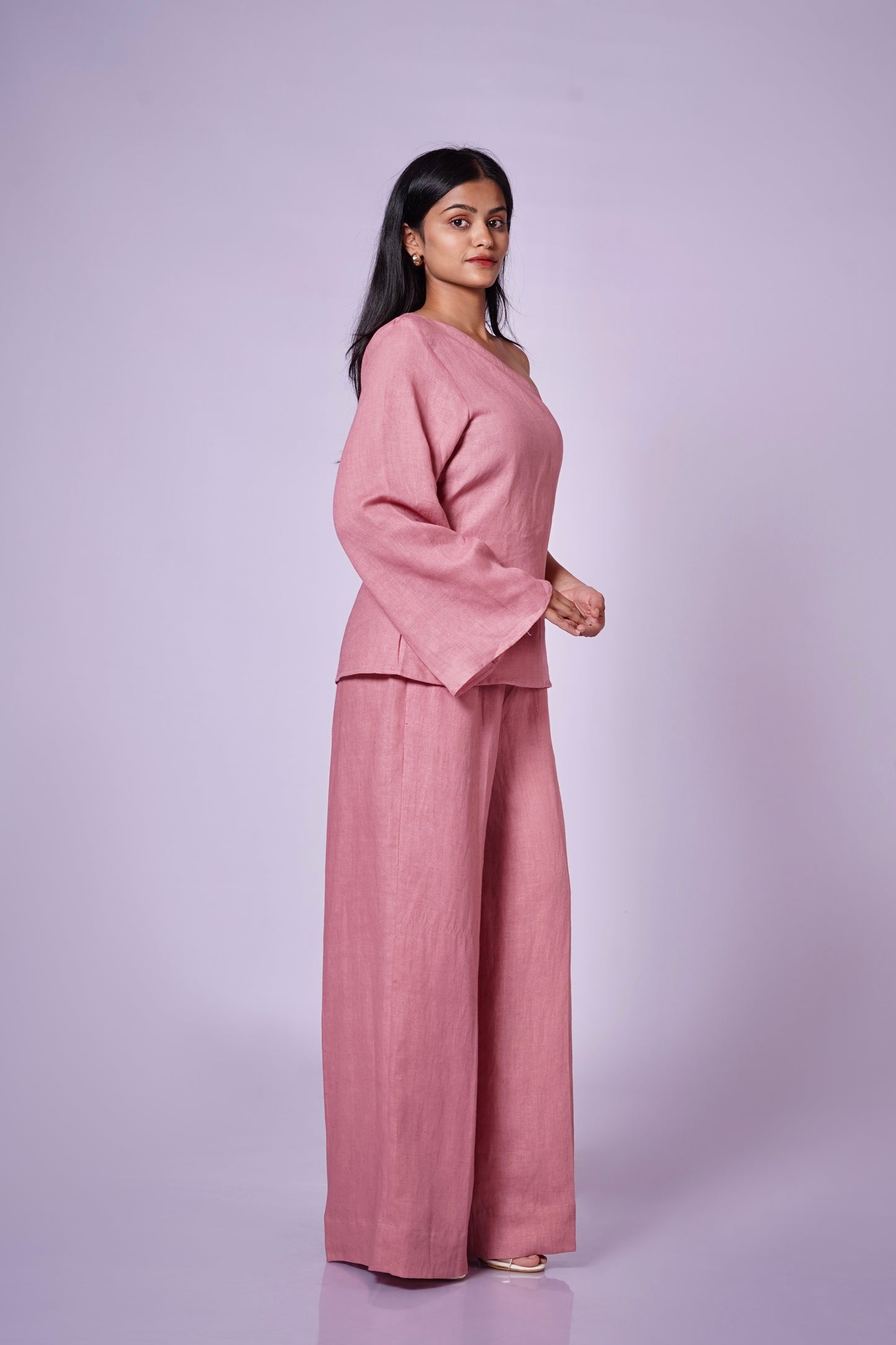 ROZMAY ONE SHOULDER LINEN SET