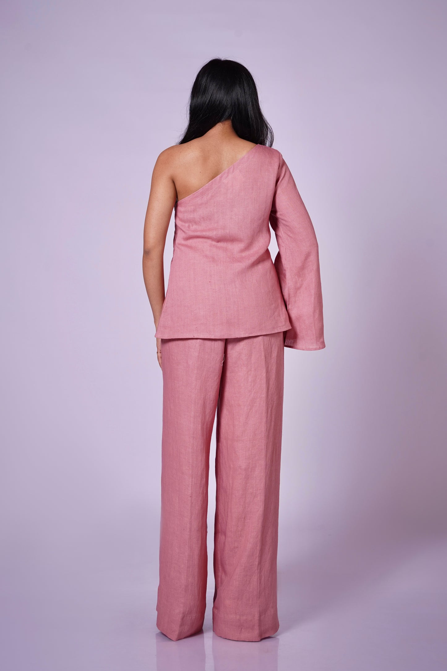 ROZMAY ONE SHOULDER LINEN SET