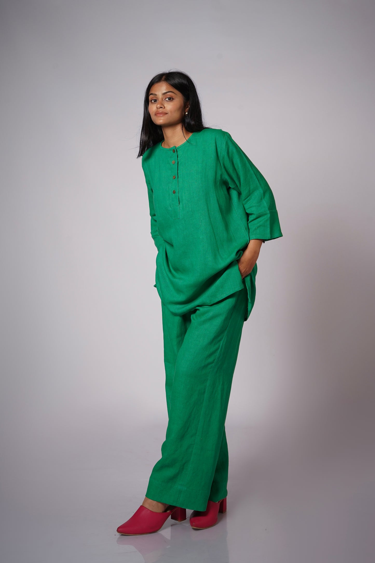 HARIT LINEN KURTA SET