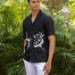 WHISPERING WINGS - HAND EMBROIDERED UNISEX PURE LINEN SHIRT