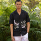 WHISPERING WINGS - HAND EMBROIDERED UNISEX PURE LINEN SHIRT