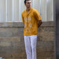SUNFLOWER CHAPTER - HAND EMBROIDERED UNISEX PURE LINEN SHIRT