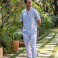I AM - HAND EMBROIDERED UNISEX PURE LINEN SHIRT