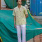 MAGIC MUSHROOMS - HAND EMBROIDERED UNISEX PURE LINEN SHIRT