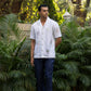 BEACH BLISS – HAND EMBROIDERED UNISEX PURE LINEN SHIRT