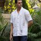 BEACH BLISS – HAND EMBROIDERED UNISEX PURE LINEN SHIRT