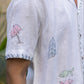 BEACH BLISS – HAND EMBROIDERED UNISEX PURE LINEN SHIRT