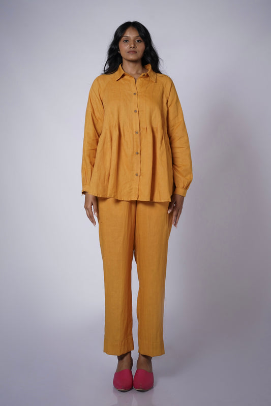 SARSON LINEN SHIRT SET