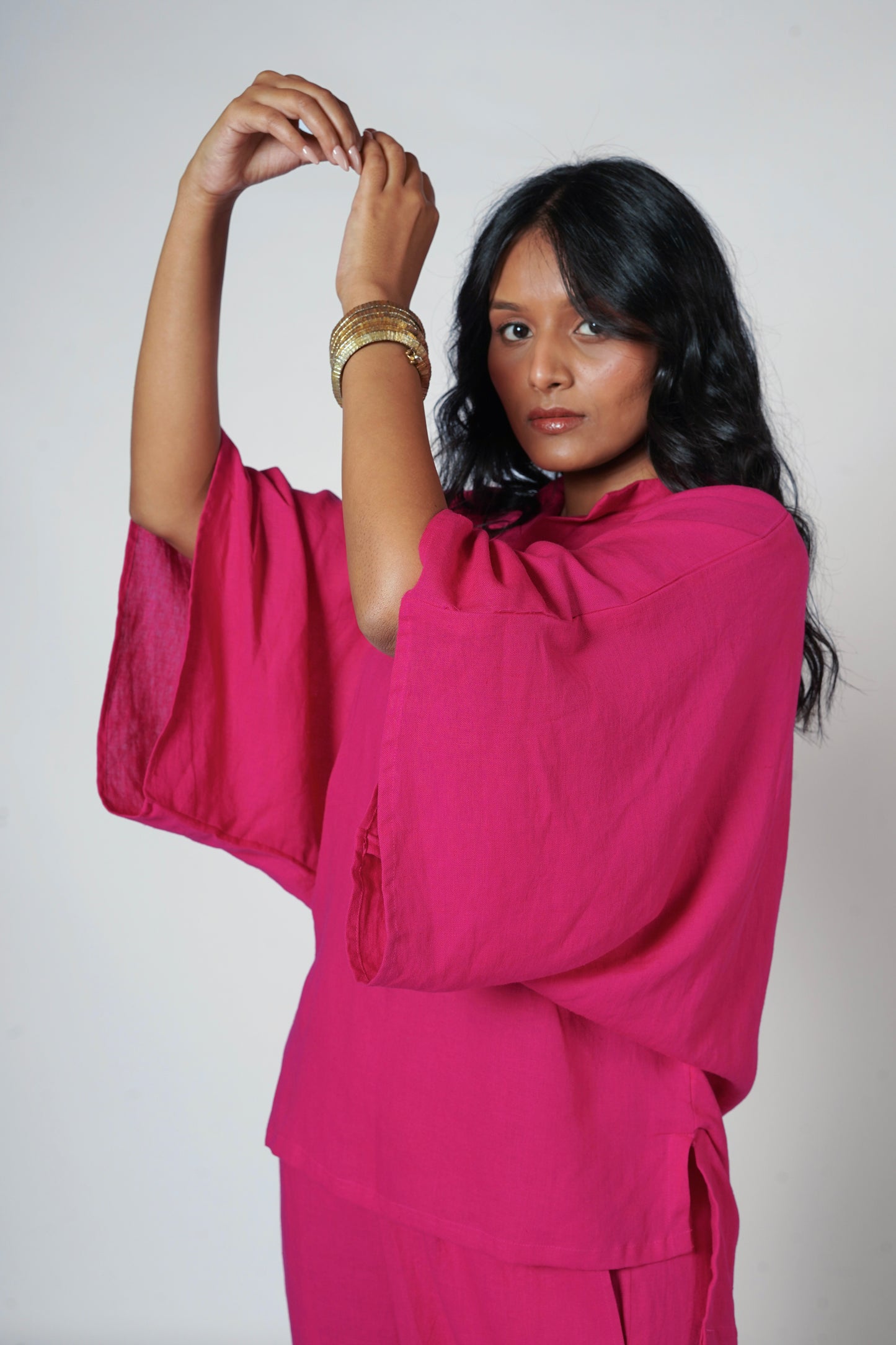FARAH LINEN KAFTAN SET