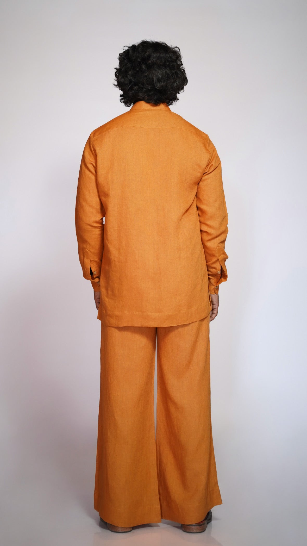 RAJTIMA LINEN MEN'S LONG KURTA SET