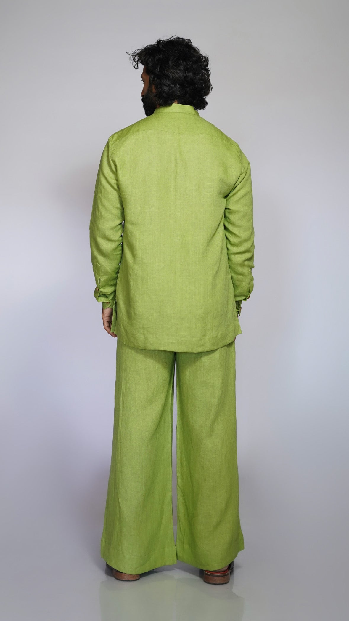 KADAMB LINEN MEN'S LONG KURTA SET