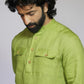 KADAMB LINEN MEN'S LONG KURTA SET
