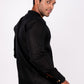 Midnight Black Chinese Collar Shirt