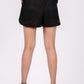 Midnight Black Linen Shorts
