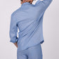 Ocean Blue Co-ord Set- Includes Pair of Pants and Regular Collar shirt