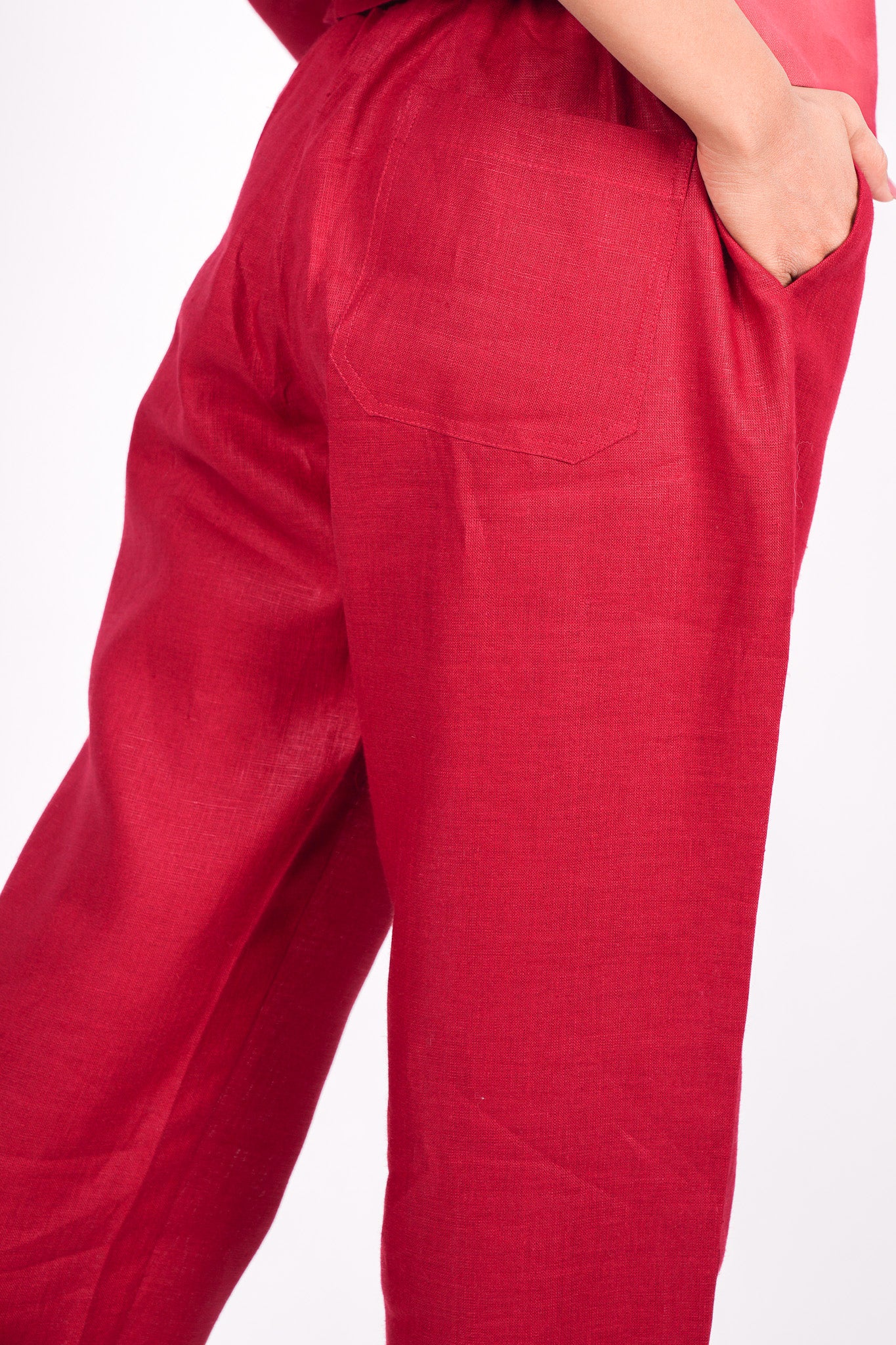 FlexiFit Cotton Lycra Pants Foe Women with Half Belt Half Elastic